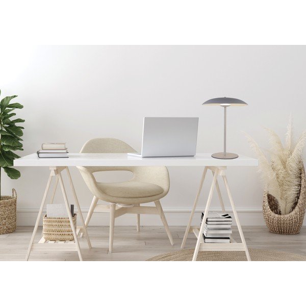 Veioză albă LED cu abajur din metal (înălțime 41 cm) Lund – Candellux Lighting-image-2