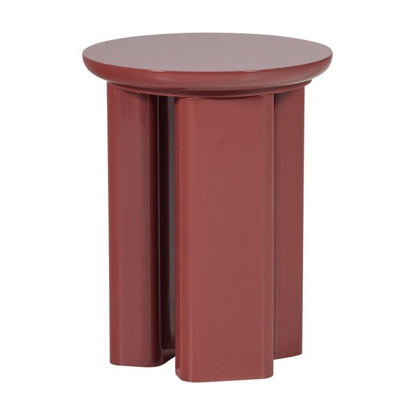 Măsuță auxiliară rotundă cu aspect lucios ø 40 cm Orivo – WOOOD