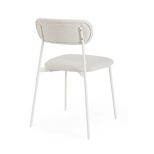 Scaun de dining alb tapițat Inka – Yes Everyday-image-4