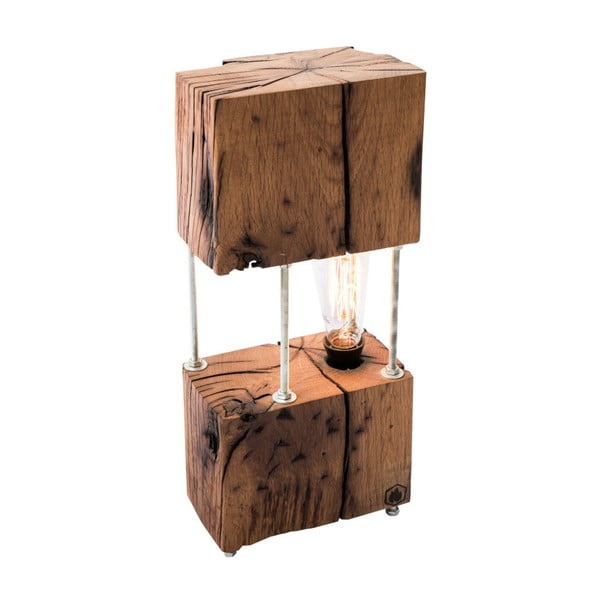 Veioză din lemn de stejar FLAME furniture Inc. Cube