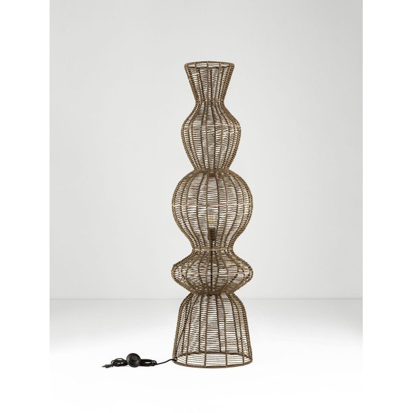Lampadar în culoare naturală cu tapițerie din frânghie (înălțime 136 cm) Breena – Nova Luce-image-3