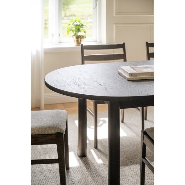 Masă de dining extensibilă cu blat cu aspect de lemn de stejar 105x220 cm Gifford – Rowico-image-2
