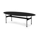 Măsuță de cafea neagră din metal 39x120 cm Mira – Spinder Design