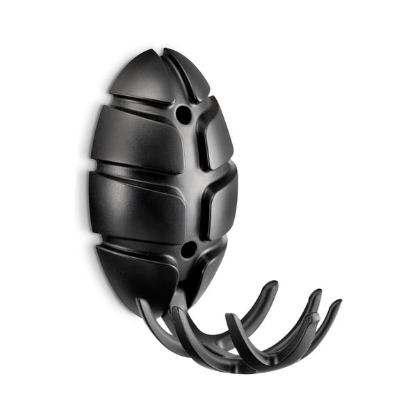 Cârlig negru de montat pe perete din plastic Bug – Spinder Design-image-2