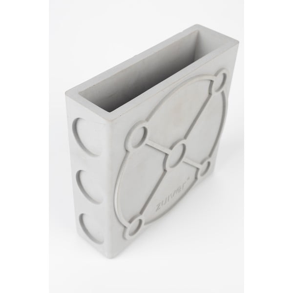 Vază gri deschis din beton Graphic – Zuiver-image-2