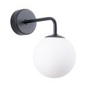 Aplică de perete neagră-albă Beam – Sollux