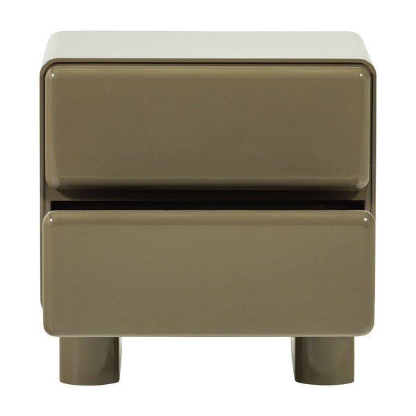 Noptieră verde cu aspect lucios Lustra – WOOOD-image-3