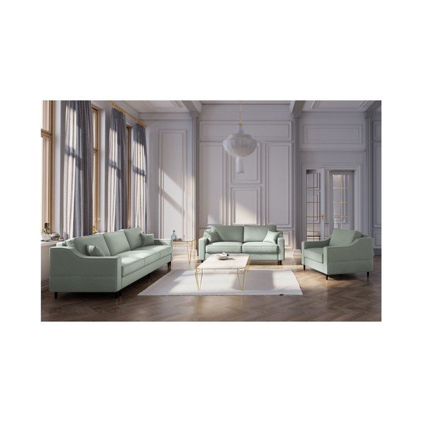 Canapea cu 2 locuri Mazzini Sofas Narcisse, verde deschis-image-3