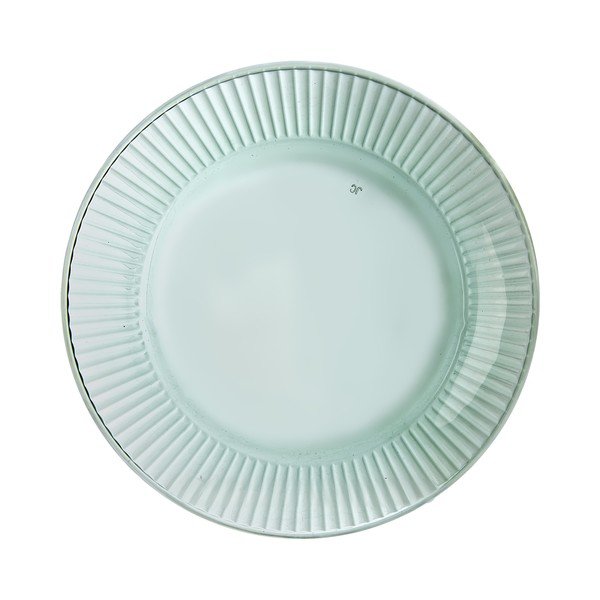 Farfurie verde pentru desert  din sticlă ø 21 cm Verde – Orion-image-2