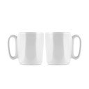 Căni albe 2 buc. pentru espresso din gresie 80 ml Fuori – Vialli Design