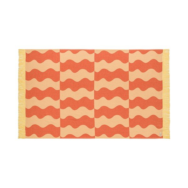 Prosop de plajă galben/portocaliu din bumbac 100x160 cm Nuno – noo.ma