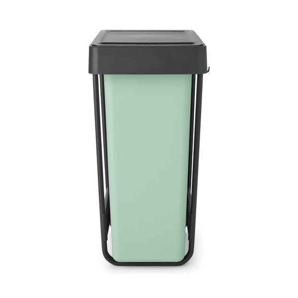 Coș de gunoi verde mentă/gri închis de reciclat/ încorporat din plastic 60 l Sort&Go – Brabantia-image-3