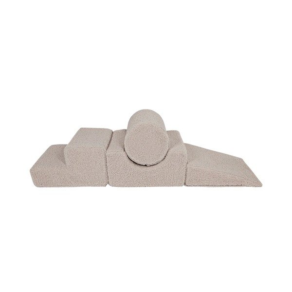 Teren de joacă din spumă gri 4 buc. din material textil înălțime 30 cm 45x170 cm Montessori – Meowbaby-image-3