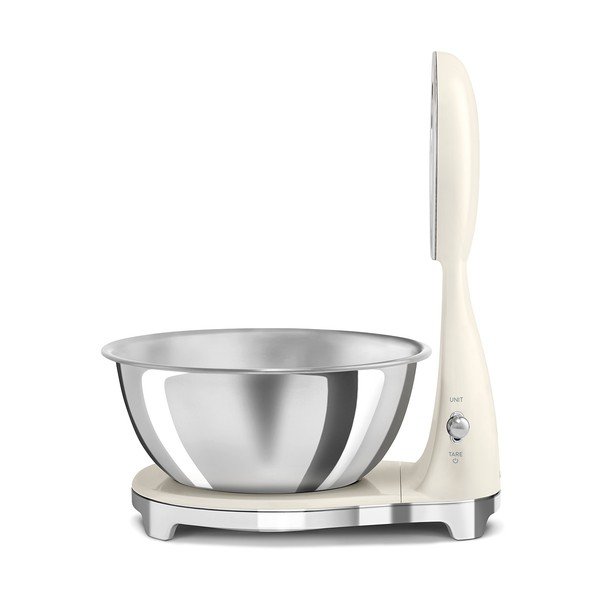 Cântar de bucătărie crem din plastic digital – SMEG-image-2