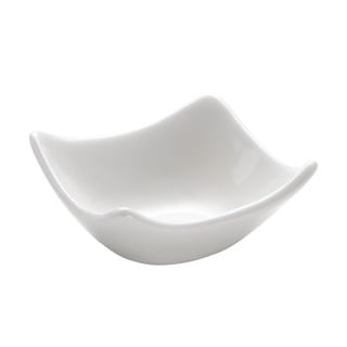 Bol din porțelan Maxwell & Williams Basic Wave, 7,5 x 7,5 cm, alb