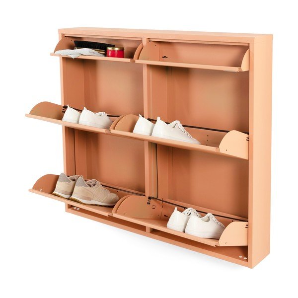 Pantofar somon cu deschidere înclinată din metal 98x86x15 cm Billy – Spinder Design-image-3