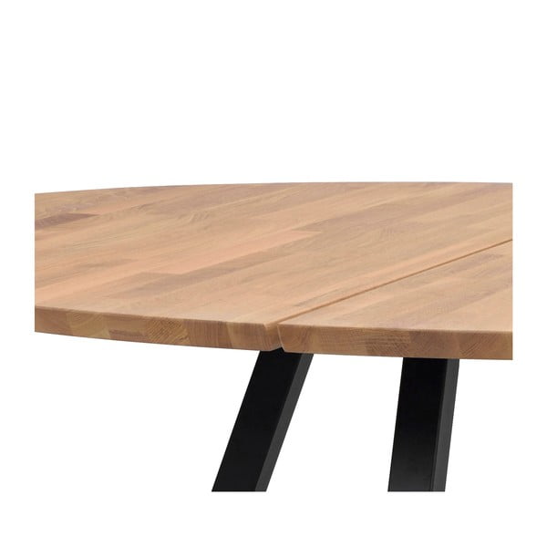 Masă de dining rotundă cu blat din lemn de stejar 150x150 cm Carradale - Rowico-image-1