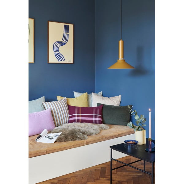 Pernă din bumbac Hübsch Sarah, 60 x 40 cm, roșu-image-3