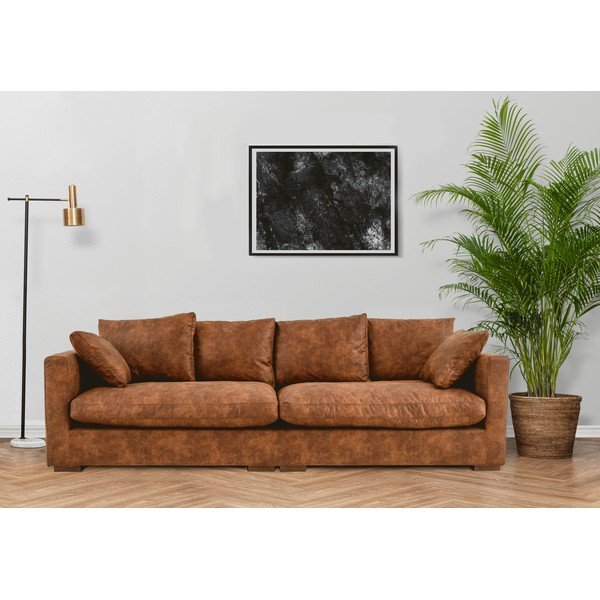 Canapea maro coniac 266 cm Comfy – Scandic-image-1