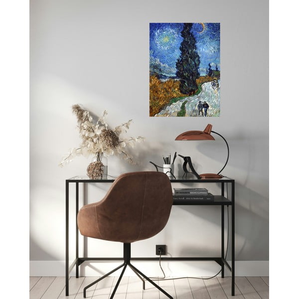 Reproducere tablou Vincent van Gogh - Country Road in Provence by Night, 60 x 45 cm-image-1