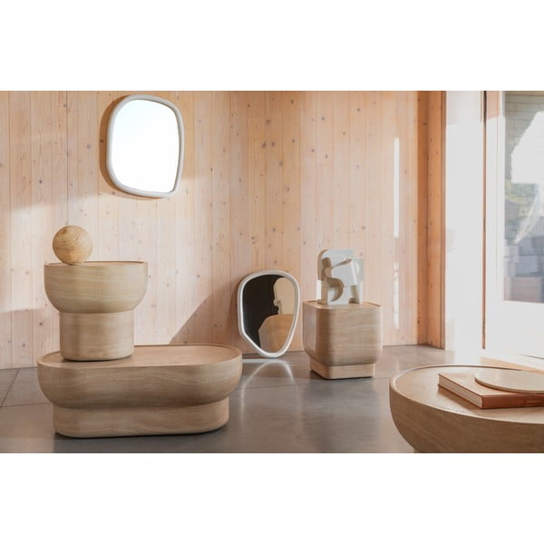 Măsuță de cafea în culoare naturală cu aspect de piatră 50x100 cm Noble – Zuiver-image-2