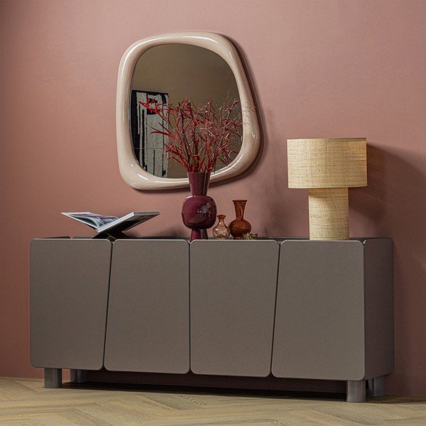 Vază burgundy din metal (înălțime 38 cm) Auri – WOOOD-image-2