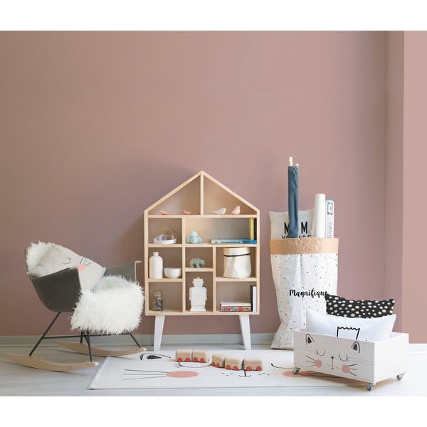 Cutie din lemn cu roți pentru jucării Little Nice Things Cat-image-2