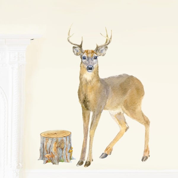 Autocolant refolosibil Deer, 80x46 cm