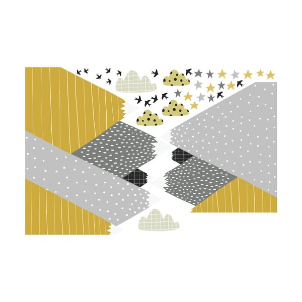 Autocolant Ambiance Giant Kid Sticker Scandinavian Mountains Henrika-image-2