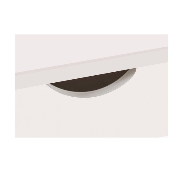 Birou din lemn de pin cu sertar Støraa Gava, alb-image-1