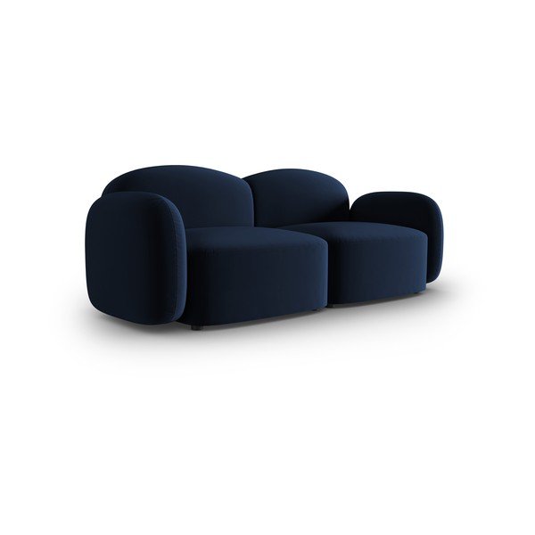 Canapea albastră cu tapițerie din catifea 194 cm Blair – Micadoni Home-image-2