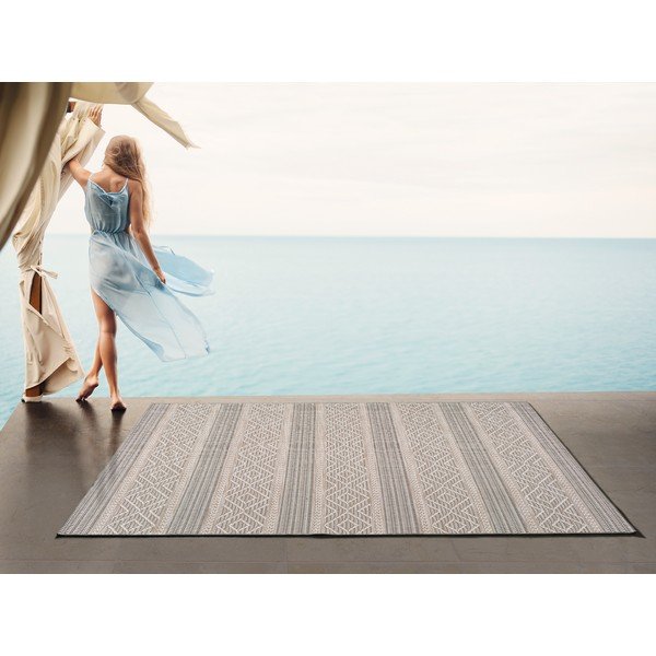 Covor pentru exterior Universal Cork Lines, 130 x 190 cm, bej-image-1