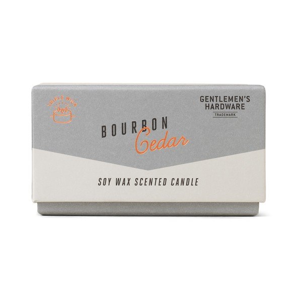 Lumânare parfumată din ceară de soia timp de ardere 40 h Bourbon Cedar – Gentlemen's Hardware-image-1