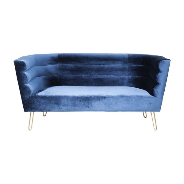 Canapea cu 2 locuri Kare Design Monaco, albastru