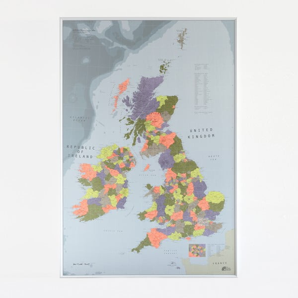 Harta insulelor britanice The Future Mapping Company British, 100 x 70 cm