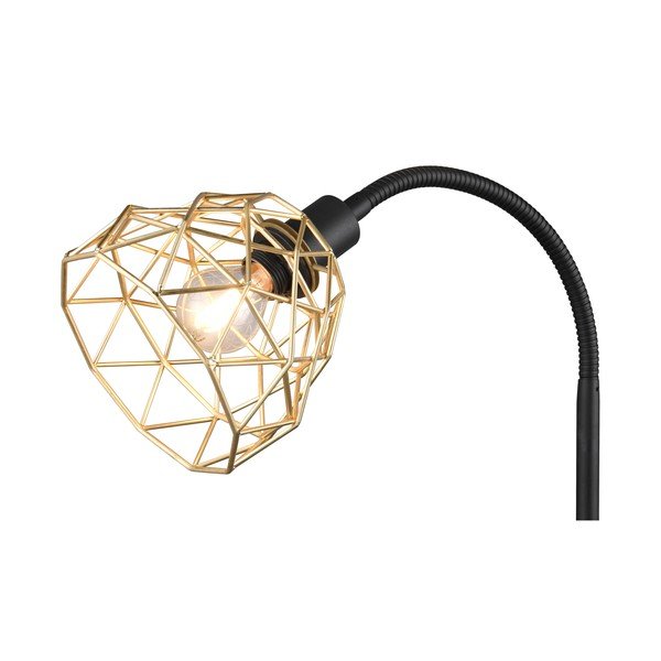 Lampadar negru/auriu cu abajur din metal (înălțime 180 cm) Haval – Reality-image-2