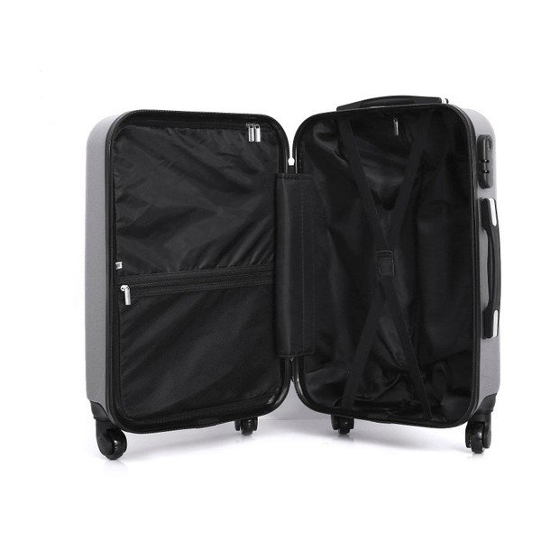 Valiză cu roți Hero Lipari, 37 l, argintiu-image-1