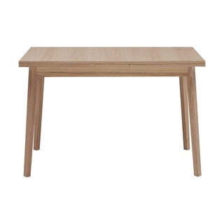 Masă de dining extensibilă cu aspect din lemn de stejar H Single, 120 x 80 cm