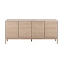 Comodă în culoare naturală joasă cu aspect de lemn de stejar 180x80 cm Linley – Actona