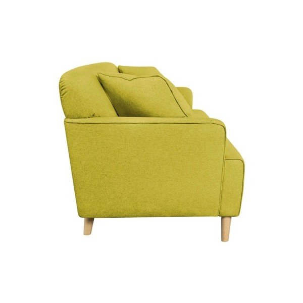 Canapea pentru 2 persoane Kooko Home Funk, galben-image-2