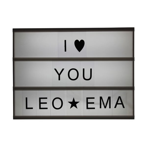 Cutie luminoasă cu 95 de caractere Opjet Boite 30x22,6cm-image-3