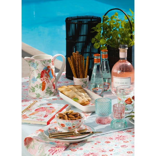 Suport lumânare din sticlă Green Gate, roz-verde-image-1