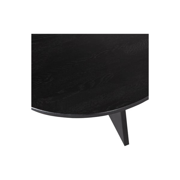 Măsuță de cafea neagră rotundă ø 90 cm Fries – WOOOD-image-4