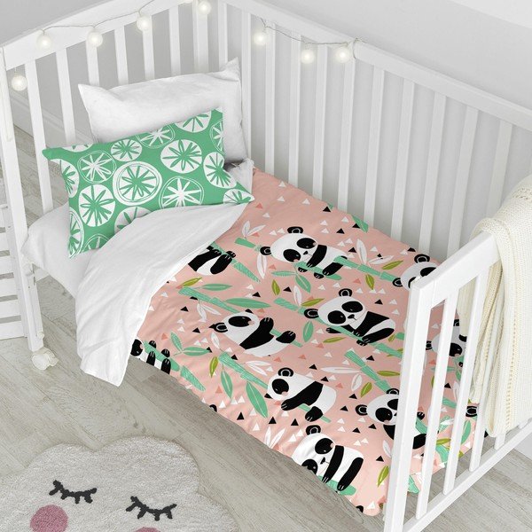 Lenjerie de pat din bumbac pentru copii Moshi Moshi Garden, 115 x 145 cm-image-4