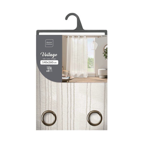 Draperie albă 140x260 cm Zaho – douceur d'intérieur-image-3