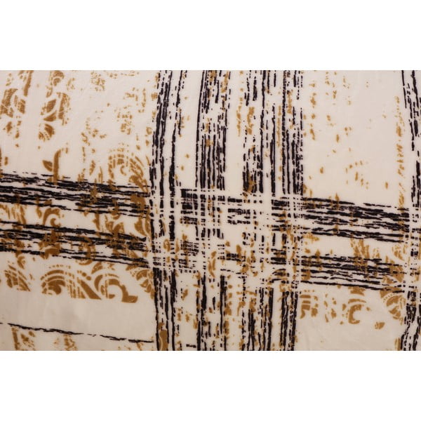 Lenjerie de pat neagră/crem din micropluș pentru pat de o persoană 140x200 cm Enrico – My House-image-2