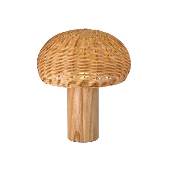 Veioză LED cu abajur din ratan (înălțime 32 cm) – Villa Collection-image-1