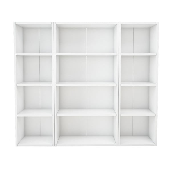 Bibliotecă Magenta Home Pure Vertical, lățime 133,6 cm, alb