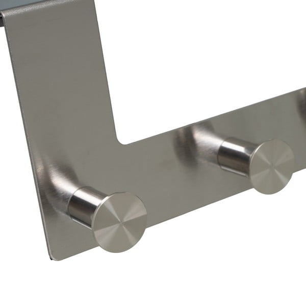 Cuier de ușă argintiu mat din metal 35 cm – Casa Selección-image-3