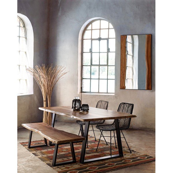 Bancă în culoare naturală din lemn masiv Artur – Bizzotto-image-1